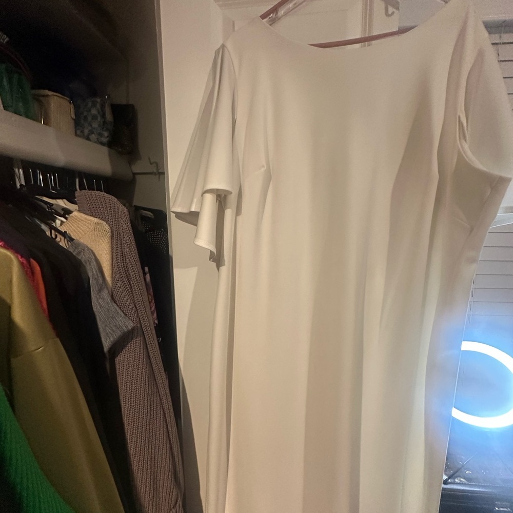 Calvin Klein Elegant White Dress